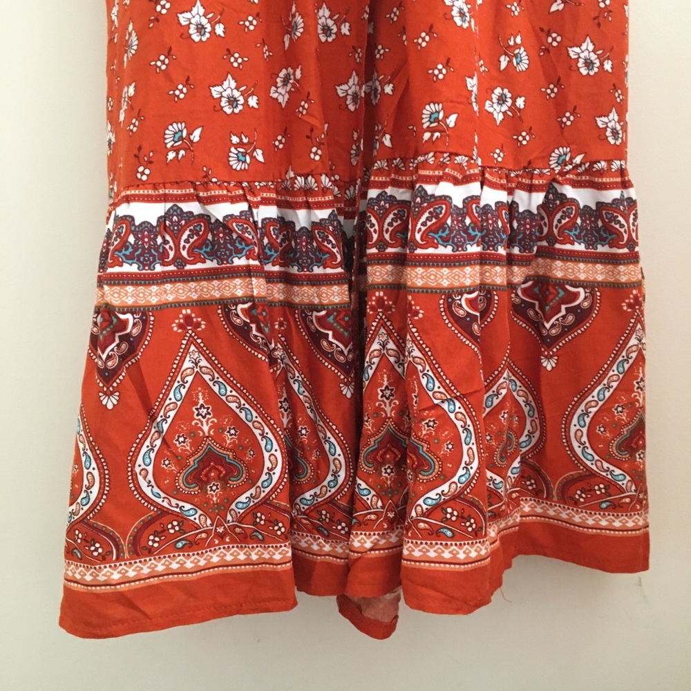 Patterned Maxi Wrap Dress - Picture 5 of 9